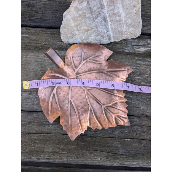 Vintage Copper Tray Candle Holder, Farmhouse Rustic Decor - Picture 8 of 8